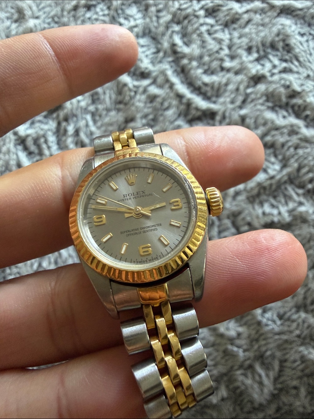 Vintage Rolex Lady Datejust 69173 Two-Tone Gold & Stainless Steel Watch